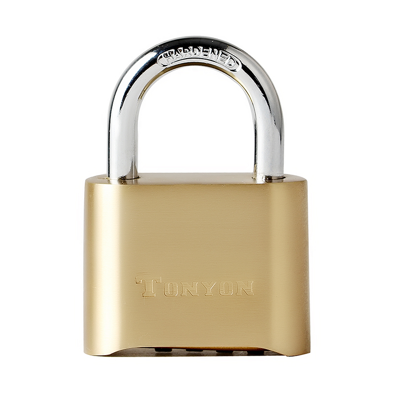 TONYON通用密码锁 挂锁 防盗门锁4位密码纯铜锁体 25002-F25常规