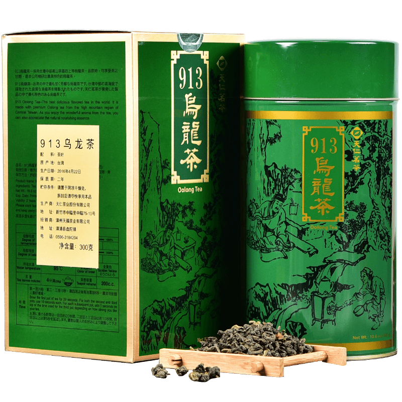 天福茗茶 913烏龍茶葉 高山茶臺(tái)灣天仁茗茶 300克