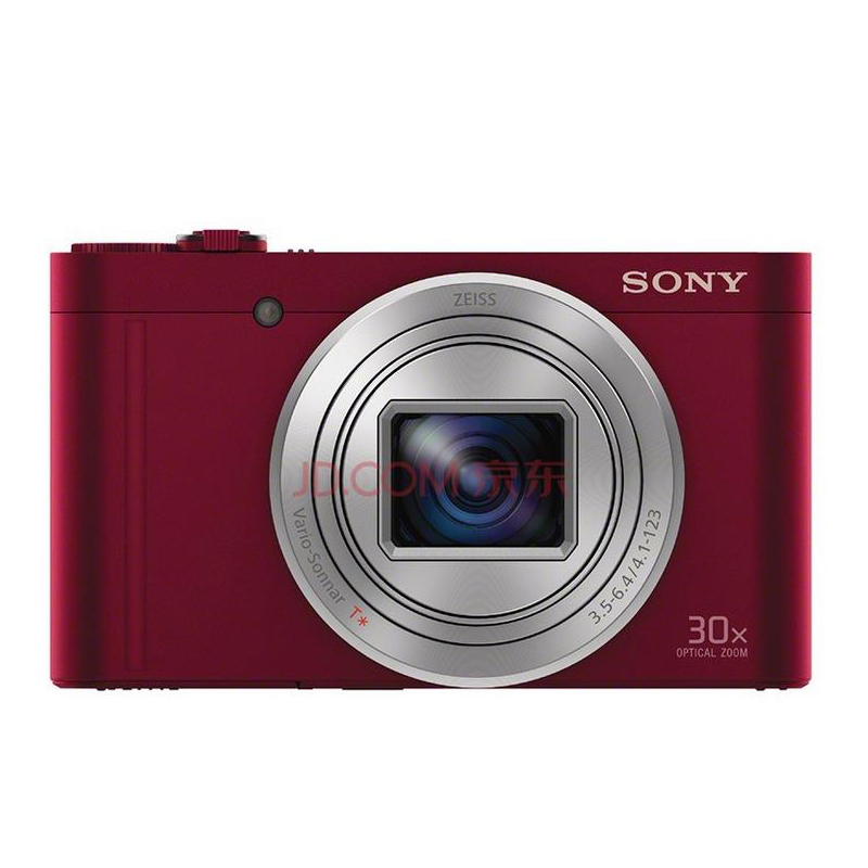 索尼（SONY）便携数码相机 卡片机 家用相机 DSC-WX500红色 标配