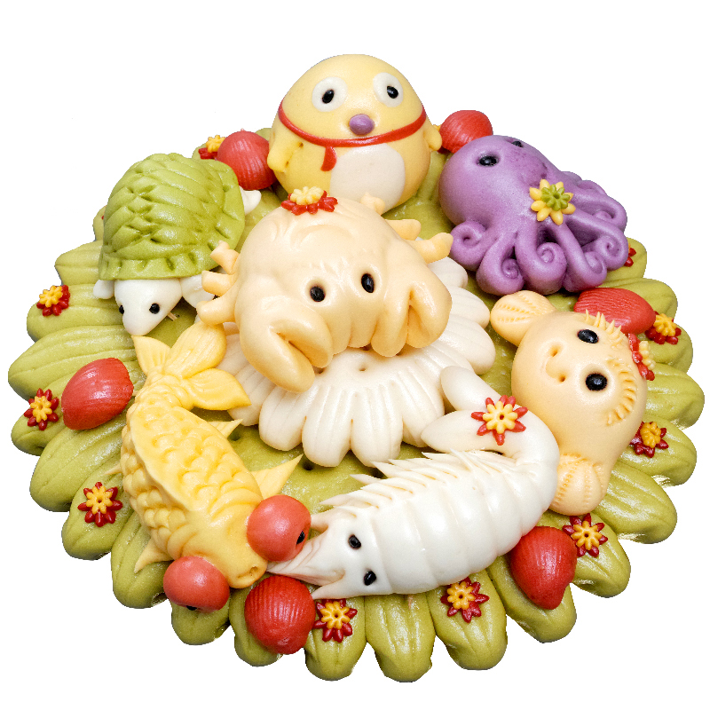 金穗朵儿童卡通生日寿桃馒头胶东花饽饽花样水果蔬菜馍馍宝宝2.