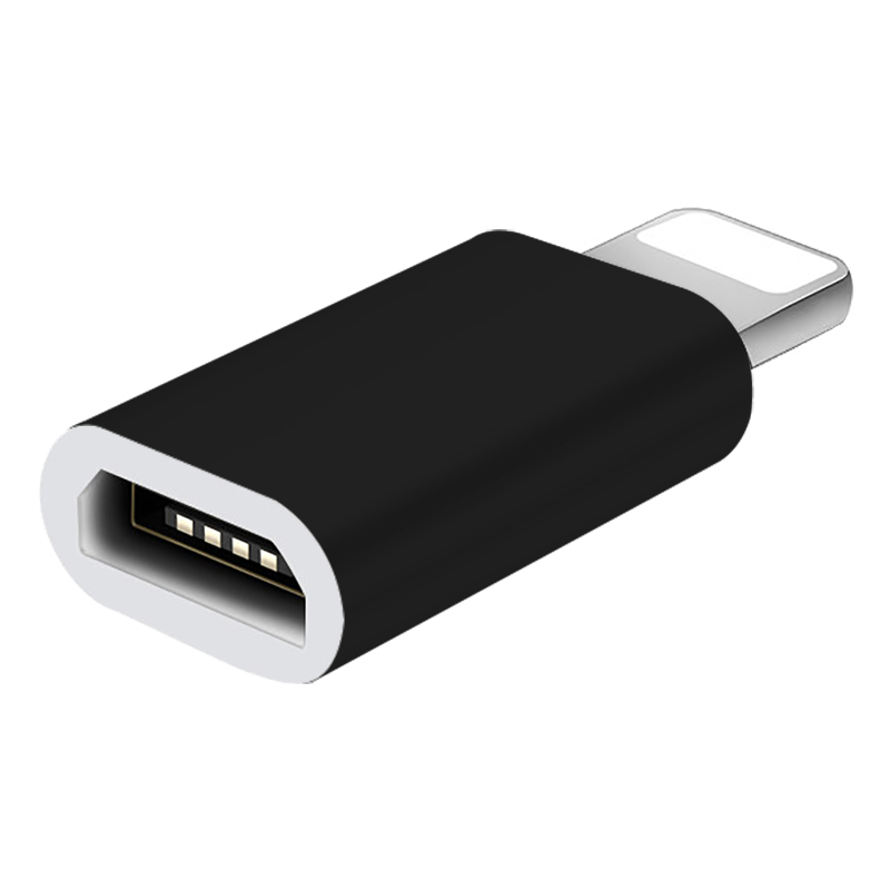 KOOLIFE 【两件装】安卓苹果转接头转换头 Micro USB转Lightning充电数据线 支持iphoneX/6s/7 Plus/8