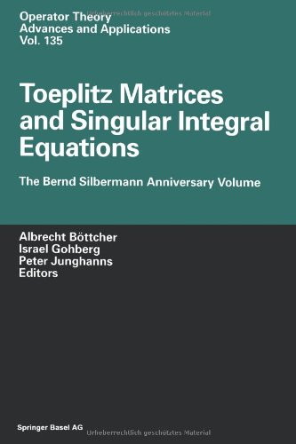 预订 toeplitz matrices and singular integral equa.
