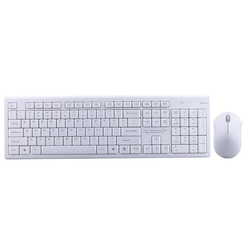 摩天手(Mofii) X130无线键鼠套装 薄款防溅水 静音省电家用  笔记本 办公套件 白色