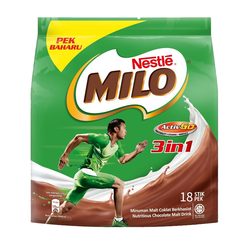 Nestlé 雀巢 Nestle马来西亚进口美禄巧克力味麦芽可可粉速溶三合一 594g/袋