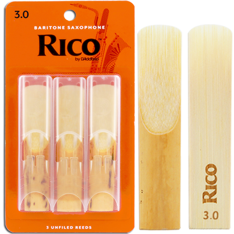 rico 上低音巴立东 萨克斯哨片 橙盒 瑞扣 黄盒 降e调 rico橙盒上低音