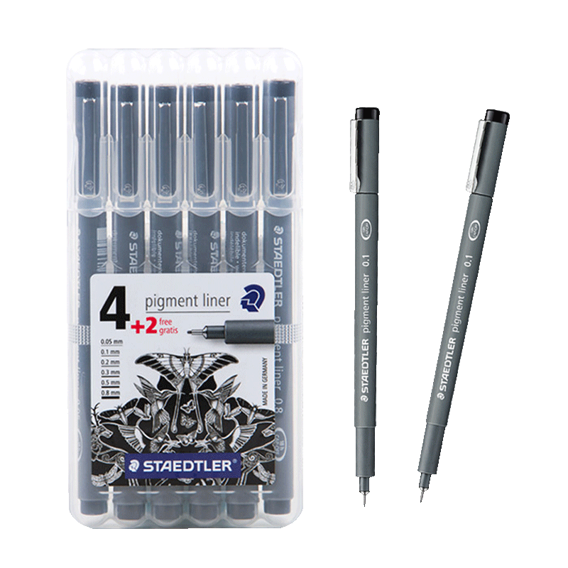 ʩ¥STAEDTLERܱʹ߱6֧װ άͷͲˮֱҺǩֱ ͼٸɱ308SB6P 92Ԫ