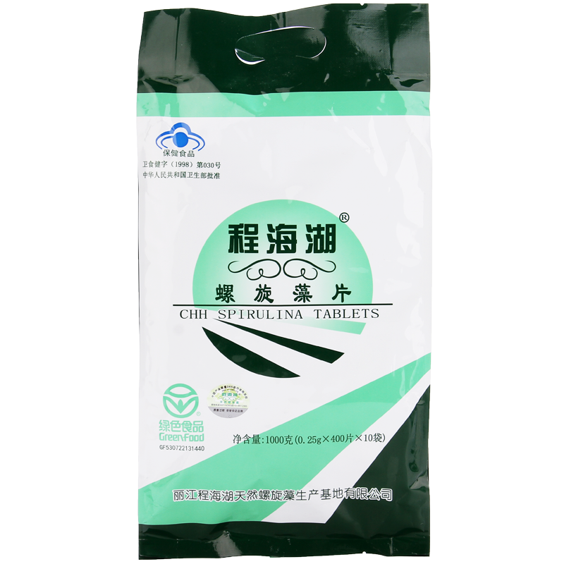 程海湖程海湖螺旋藻片 1kg 0.25g*400片*10袋  中老年保健品 增强免疫力
