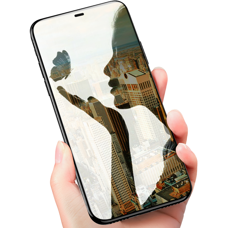 亿色(ESR)【贴坏包赔】 苹果11pro/X/XS钢化膜 iphone11pro钢化膜 高清曲面全屏防爆防指纹玻璃手机保护膜
