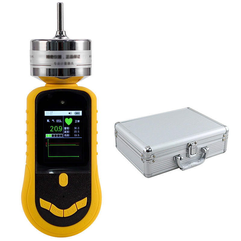 爱德克斯(edkors)泵吸式氧气气体检测仪手持有限空间缺氧便携式o2浓度