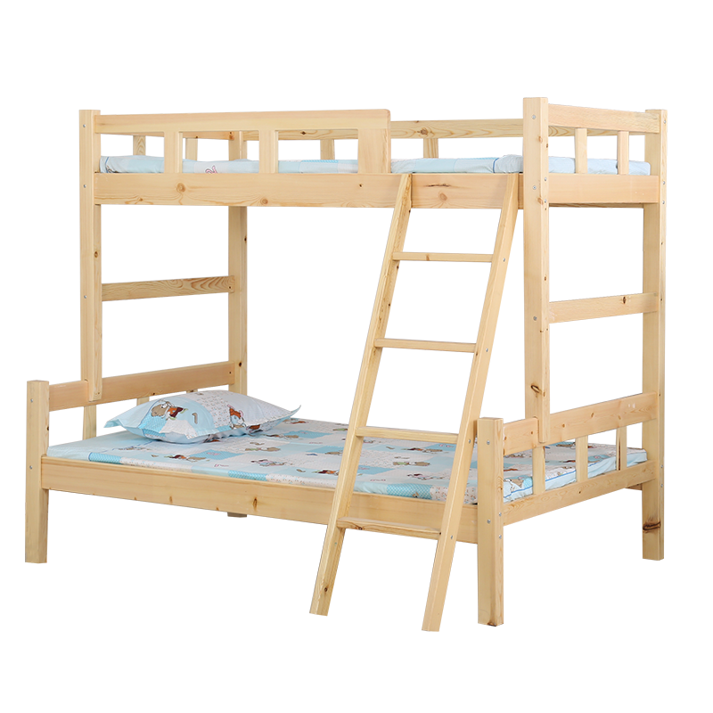 宝威斯隆 上下铺床高低床母子床双层床实木床宿舍床公寓床 上下床:上120公分下150公分