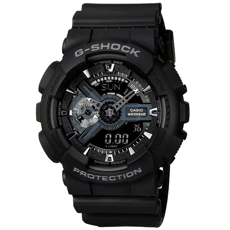 CASIO 卡西欧 G-SHOCK系列 51.2毫米石英腕表 GA-110-1B