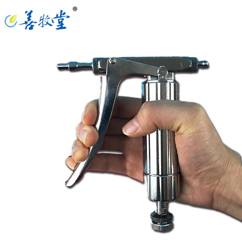 善牧堂兽用2ml-k型全金属可调连续注射器鸡疫苗注射工具兽医针管鸡鸭