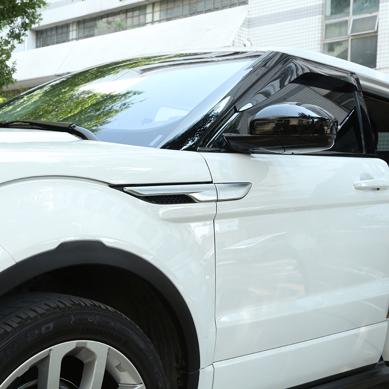 彩娇妍路虎揽胜极光改装黑耀翼子板出风口装饰条 路虎极光(叶子板)