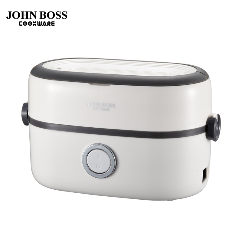 JOHN BOSS 电热饭盒上班族 双内胆蒸煮保温饭盒电热饭器加热饭盒HE-ZF100