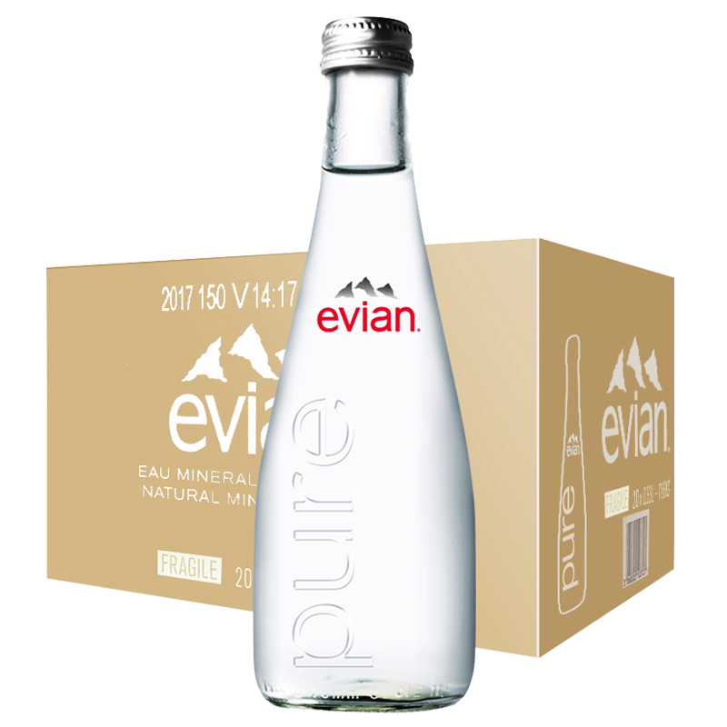 ���ƣ�evian����Ȼ��Ȫˮ��������������ˮ����ƿ��������ˮСƿ 330mL*12ƿ������ƿ������ 91.43Ԫ
