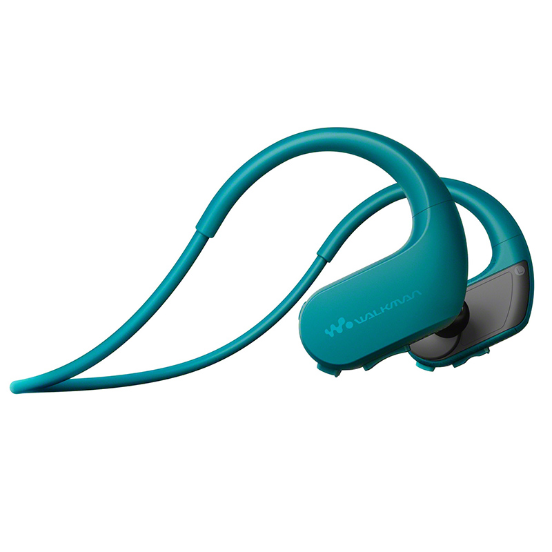 索尼（SONY）NW-WS413防水游泳跑步运动mp3音乐播放器一体耳机 4G(蓝色)