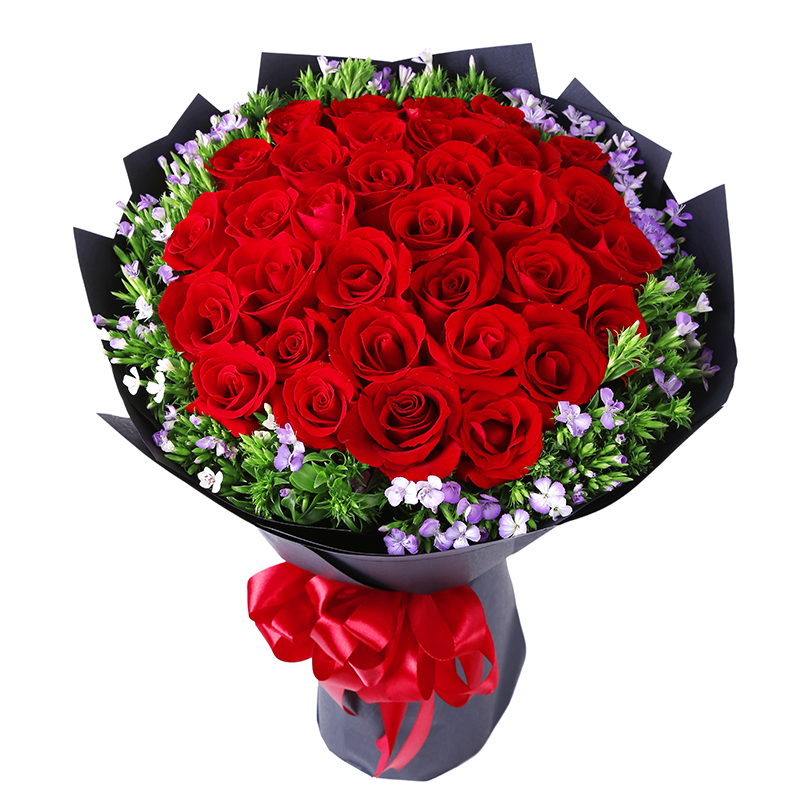 百世今生99朵红玫瑰花圣诞节鲜花速递全国同城配送北京上海深圳天津