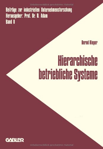 【预订】hierarchische betriebliche systeme