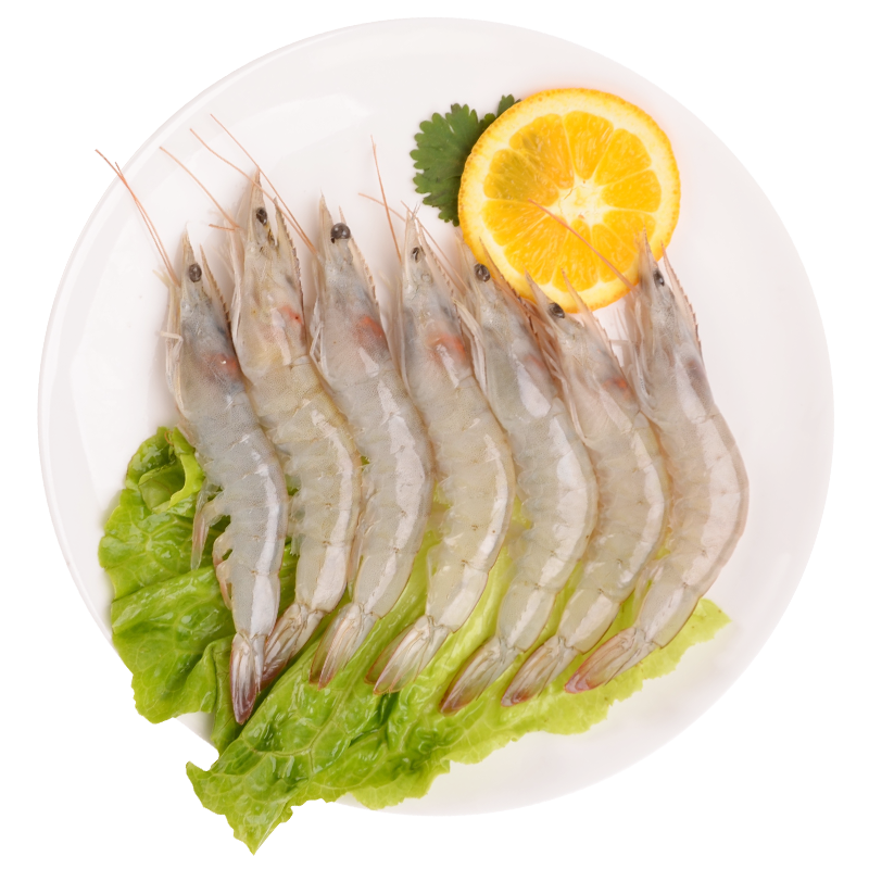 恒兴食品 精选单冻白虾1.5kg 加大号 40-50只/kg 海鲜烧烤 露营出游