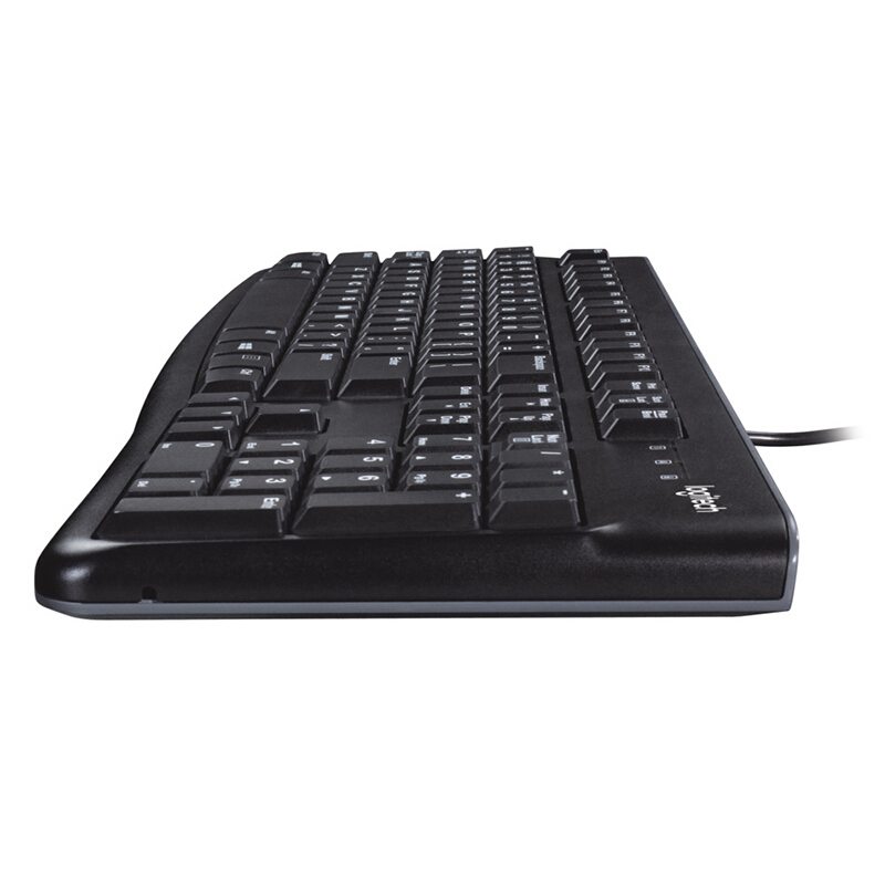 罗技（Logitech）MK120 有线键鼠套装 USB电脑台式机笔记本商务办公键鼠套装 全尺寸 【键鼠套装+WPS教程卡套餐】MK120黑色