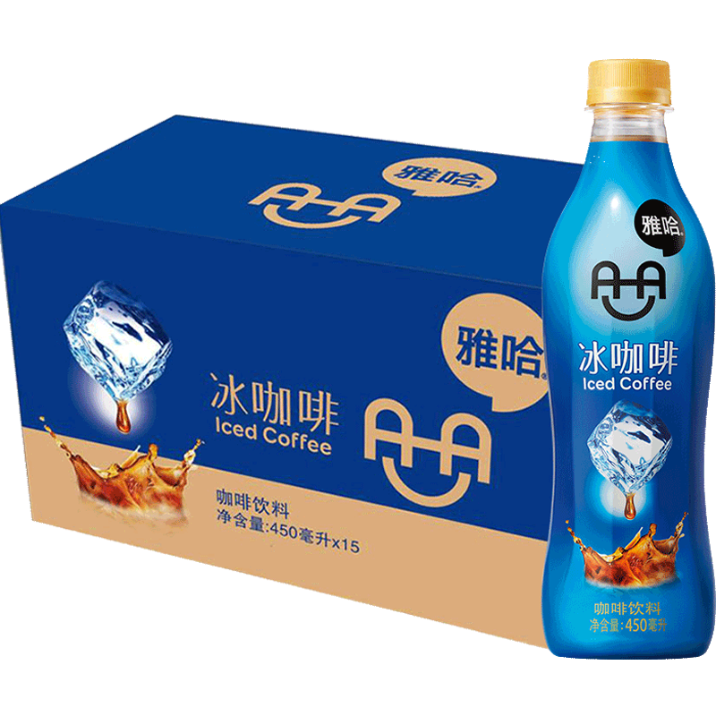 Uni-President 统一 AHA雅哈咖啡 冰咖啡饮料 450ml*15瓶