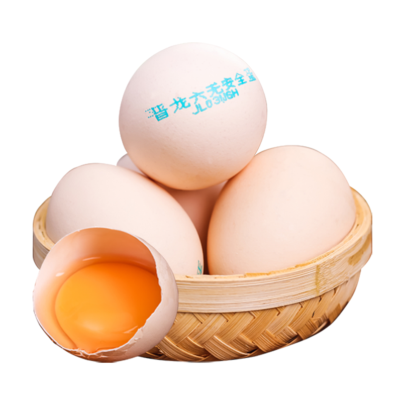 晋龙六无蛋鲜鸡蛋  30枚装  1.4kg/盒 健康轻食早餐 年货礼盒装