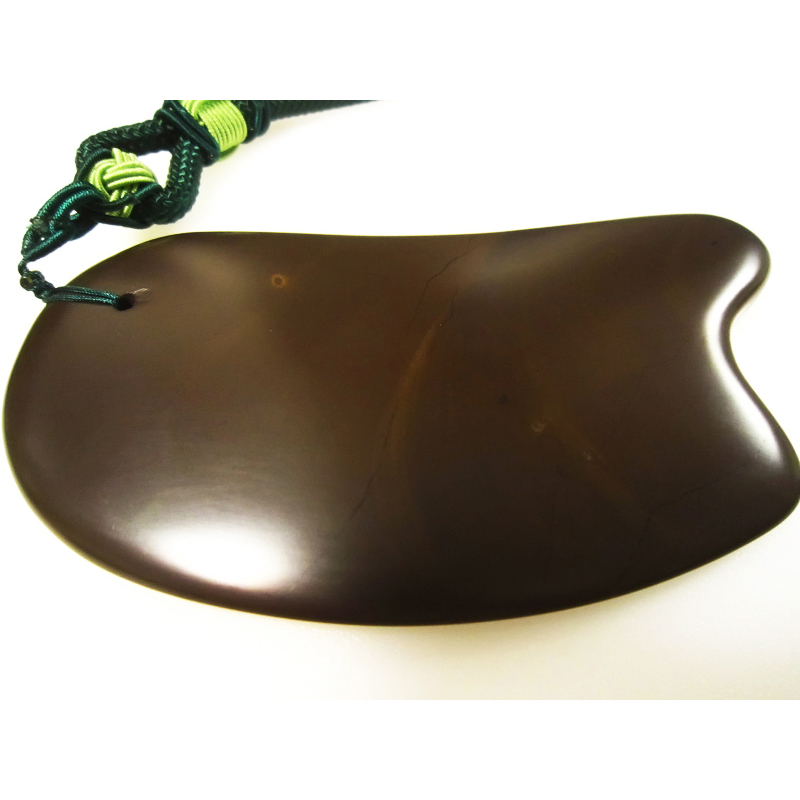 三生匠 天然泗滨玄黄砭石刮痧板 全身通用 正宗好料子纯手作 天然砭石