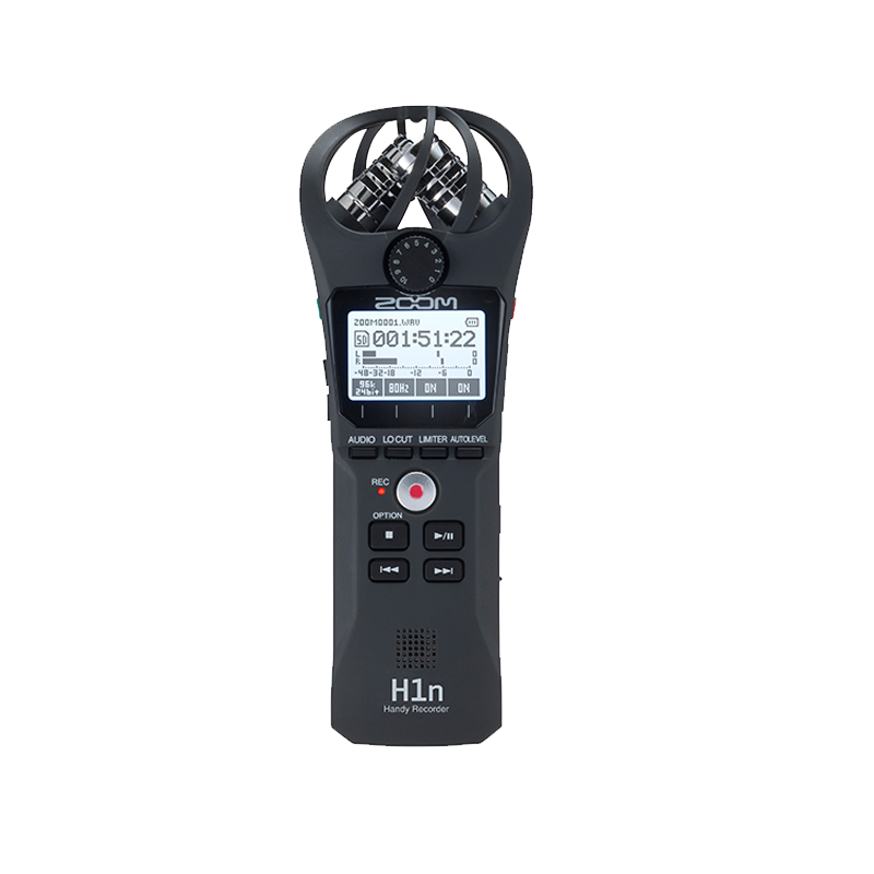 ZOOM H1N便携式数字录音机采访机 数码录音笔 乐器录音机单反话筒黑色