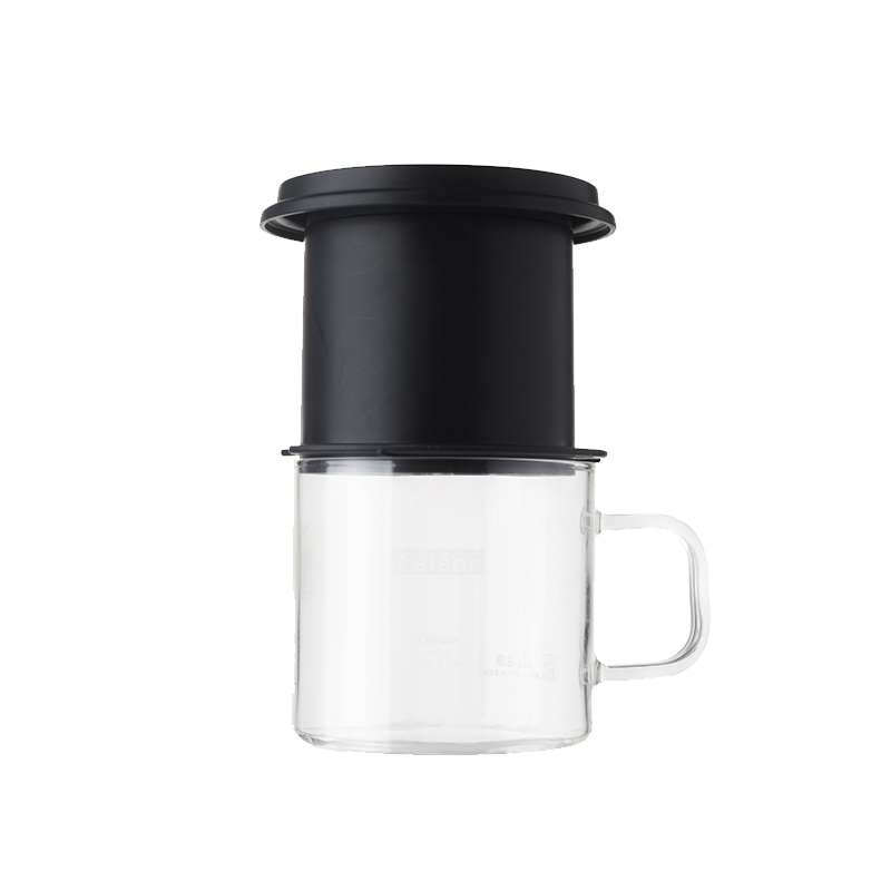 HARIO咖啡壶玻璃滴漏式单人旅行便携手冲咖啡壶套装CFO 新色（红）