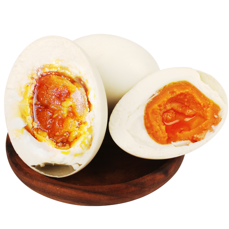 神丹熟咸鸭蛋真空装20枚鸭子吃色素下的红心蛋是不是？