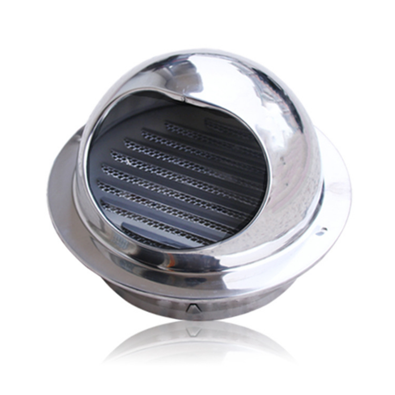 不锈钢外墙风帽防尘排风扇出风口油烟机通风罩室外排气罩风口防虫网