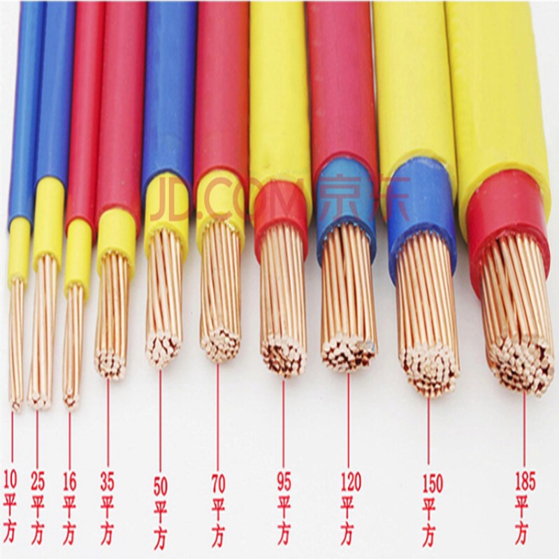国标铜芯双塑bvv10/16/25/35/50/70平方家装电线工厂电缆线 bvv10平方