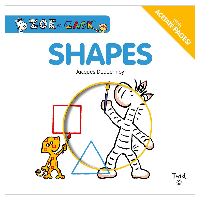 【下架】【Zoe and Zack】Shapes，形状 儿童纸板书互动认知 英文原版善本图书