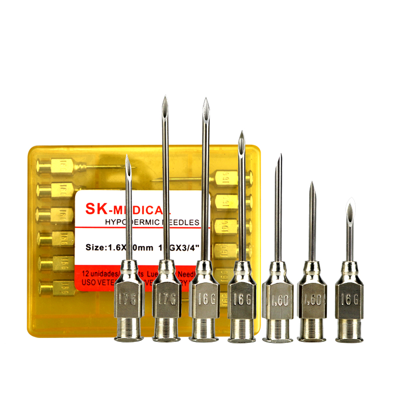 智牧人兽用针头304不锈钢猪用针头 注射针头针管畜牧专用 12号12*20