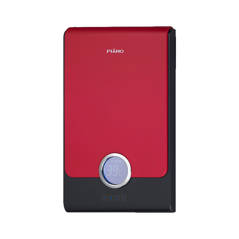 PIANO/皮阿诺 P5 即热式电热水器 家用轻薄节能变频 恒温电热水器 8500W 红色