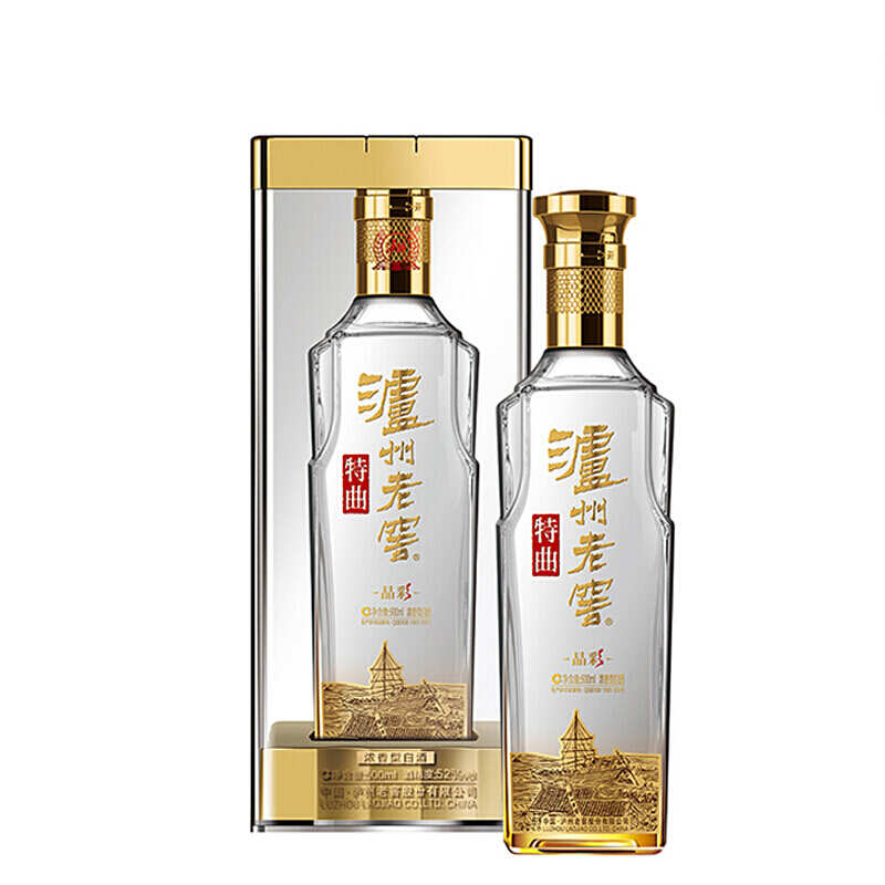 泸州老窖 特曲晶彩 浓香型白酒 52度500ml 单瓶装 （商务送礼）