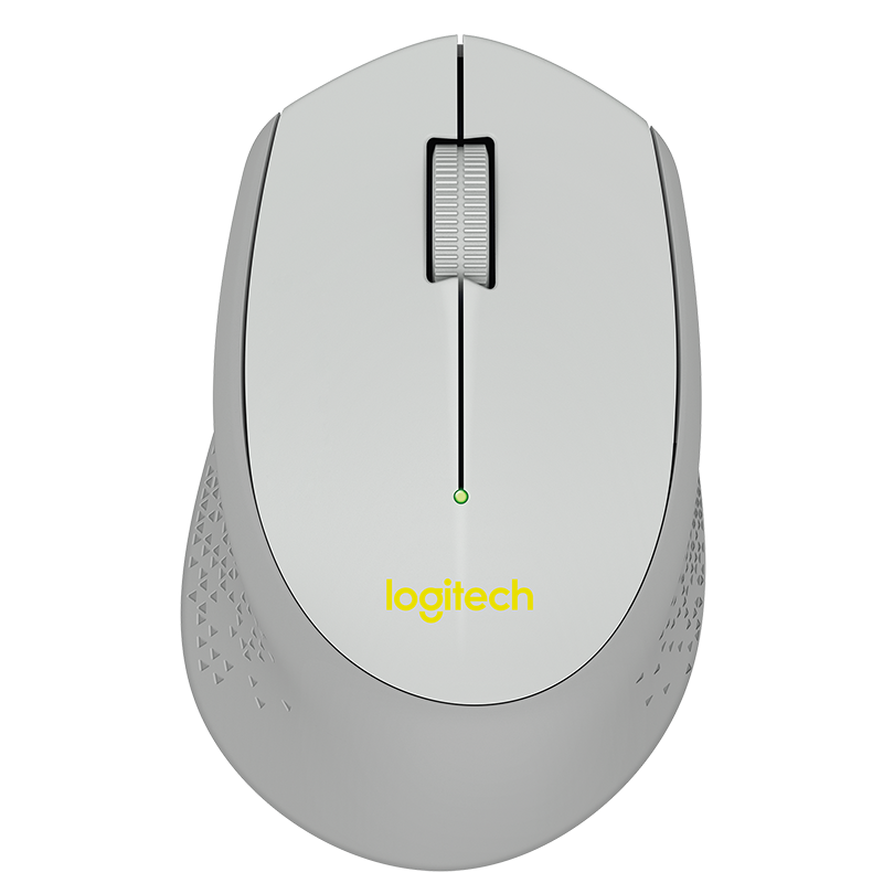 罗技（Logitech）M275(M280) 鼠标 无线鼠标 办公鼠标 右手鼠标 灰色 自营 带无线2.4G接收器