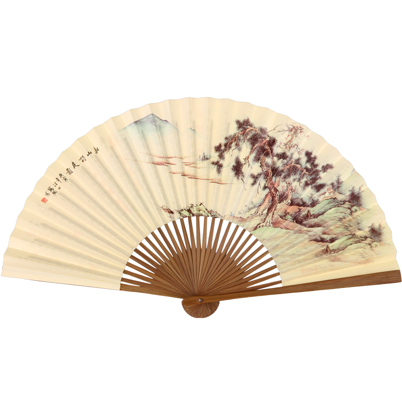 臻臻上品:古典风扇松山访友图价格走势及消费者好评