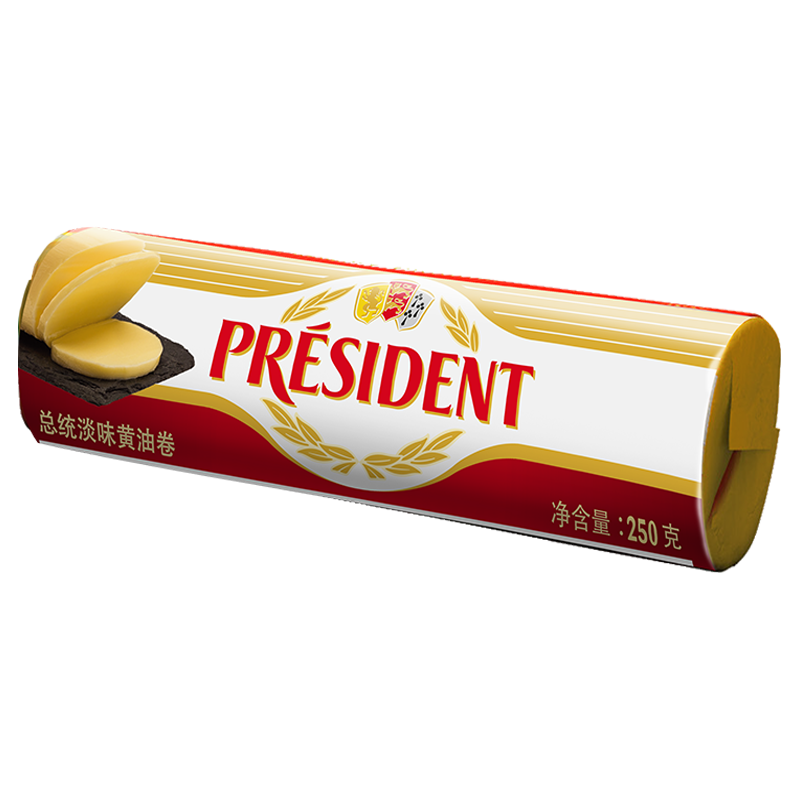 PRÉSIDENT 总统 黄油卷 淡味 250g
