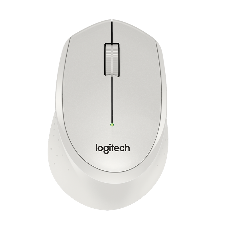 logitech 罗技 M330 2.4G无线鼠标 1000DPI 白色