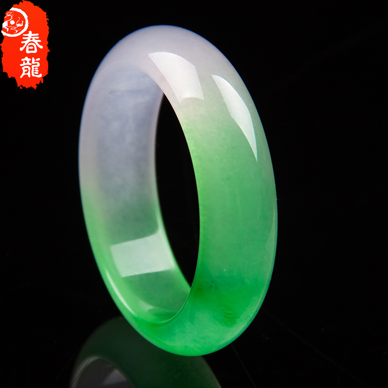 春龙 冰种玉手镯女款 玉镯 玉石玉镯子 人造石英岩玉器带证书送妈妈