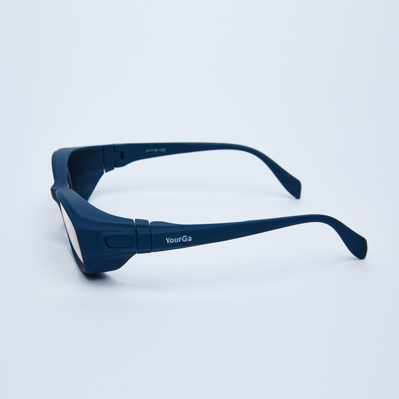 悦家（YourGa） 湿房镜防花粉型防蓝光白内章ICL飞秒术后防风骑行护目镜  绀蓝 Blue