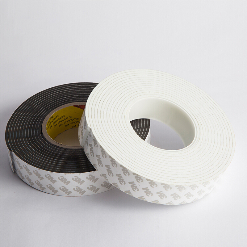 3M双面胶泡棉胶带 强力双面胶加厚泡沫胶带海绵双面胶 墙面贴墙面强力双面胶强力承重双面胶 黑色 15mm宽*5m*3mm厚