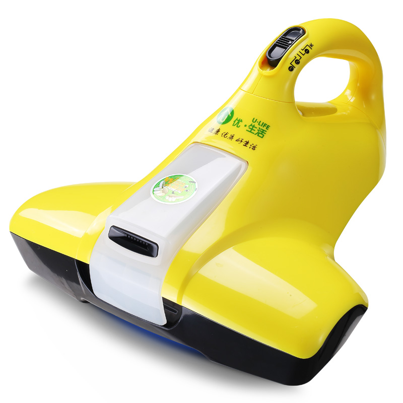 优·生活除尘螨手持吸尘器家用除螨虫被子床铺紫外线杀螨机 吸尘器 黄色