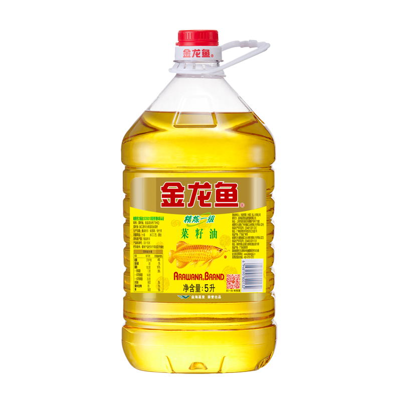 金龙鱼 精炼一级 菜籽油 5L