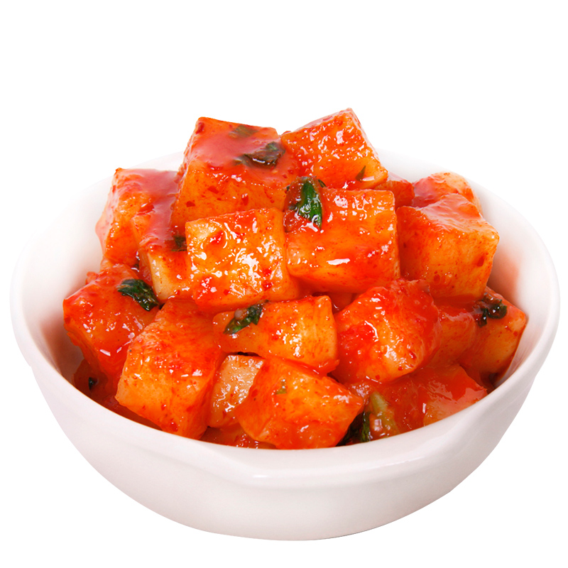 富爸爸 萝卜块泡菜2斤装 韩式泡菜延边朝鲜族爽口下饭菜东北延边泡菜