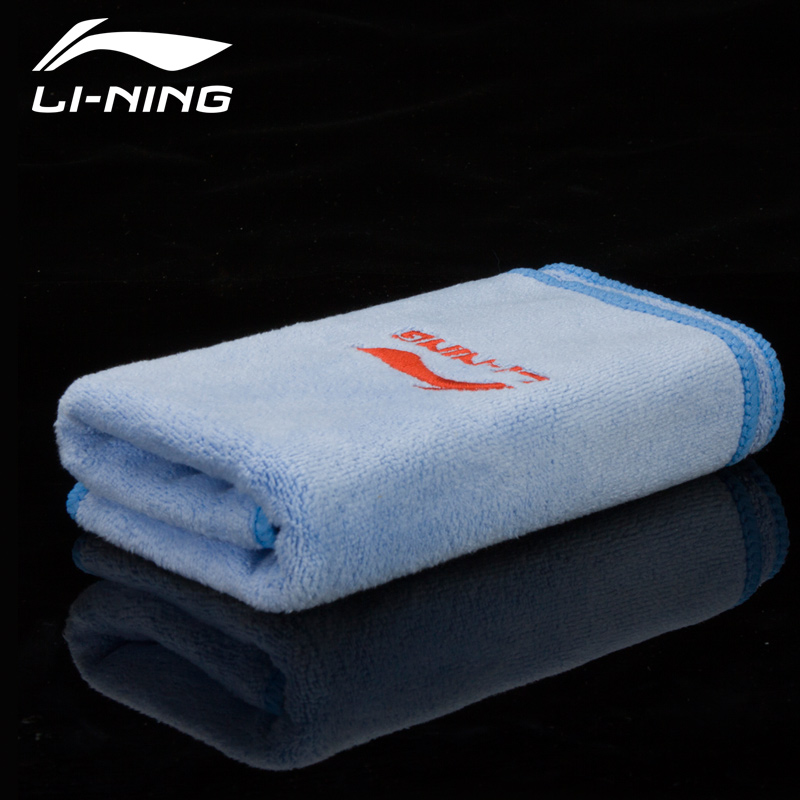 李宁（LI-NING）运动毛巾吸汗健身游泳速干毛巾LSJK766-1蓝色