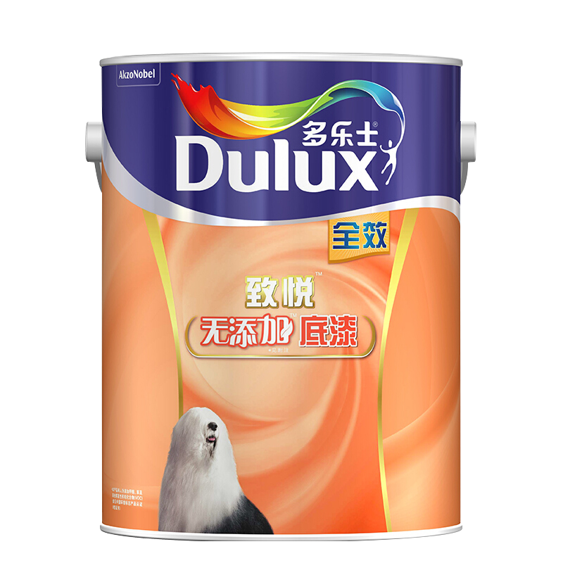 Donless 多乐士 Dulux 多乐士 致悦全效无添加底漆 墙面漆 乳胶漆 油漆涂料A748白色6L