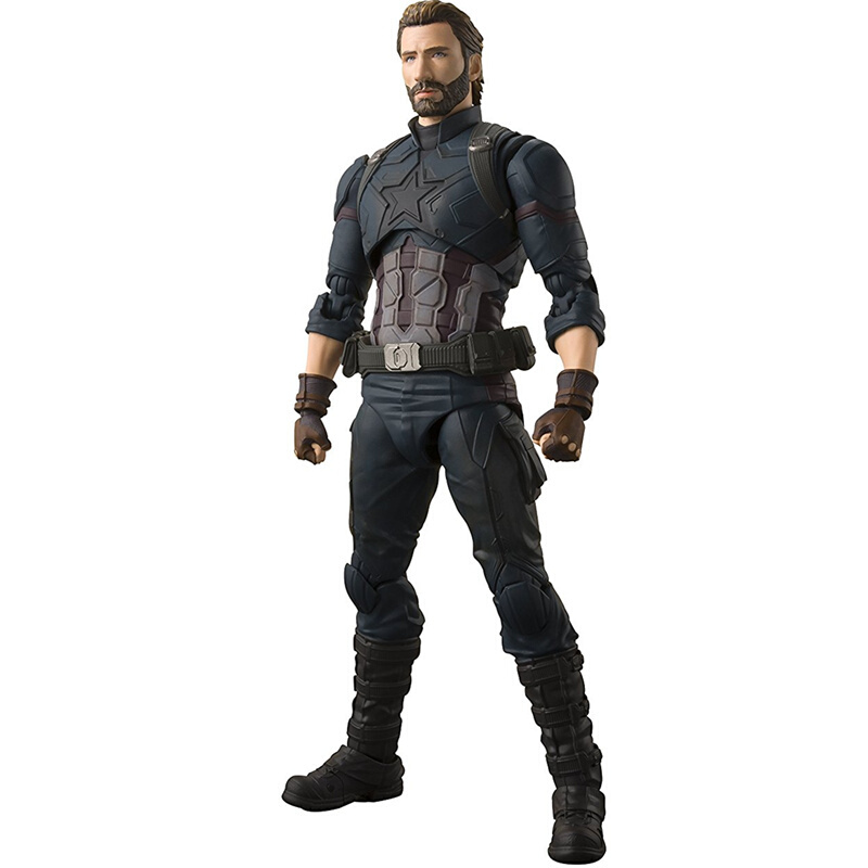 bandai万代 shf漫威复仇者联盟周边手办模型玩具15cm 复联3美国队长