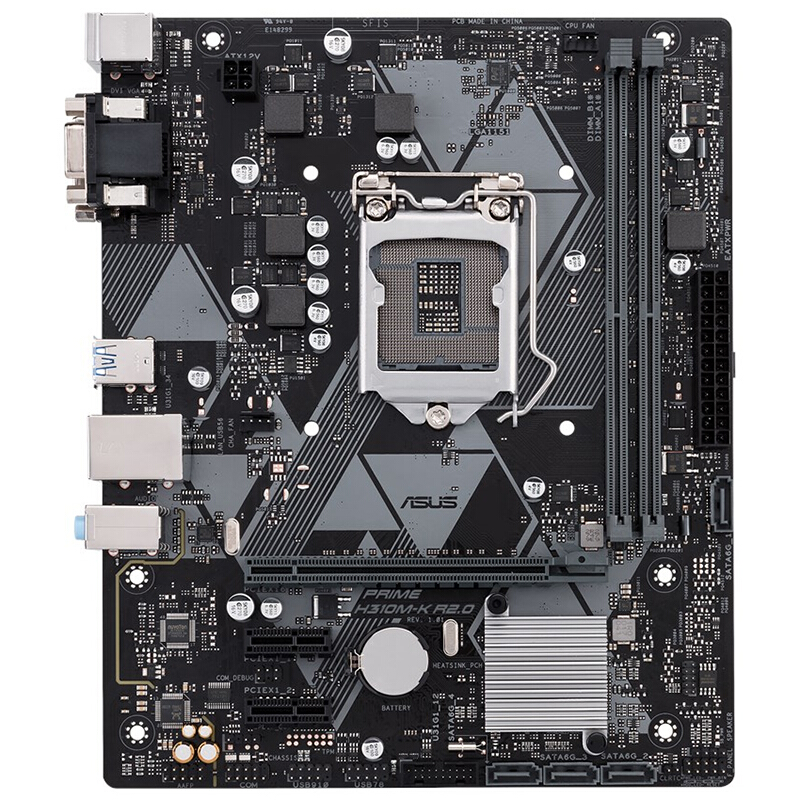 华硕（ASUS）PRIME H310M-K  系列台式机电脑主板 支持8代 9代英特尔 可选F PRIME H310M-K R2.0